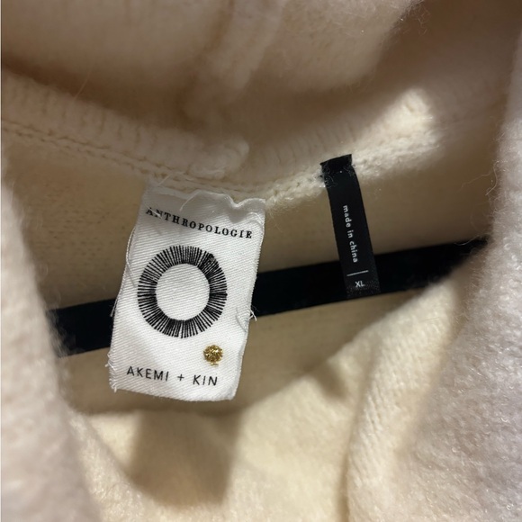 Anthropologie Cream Turtleneck Sweater - Picture 2 of 3
